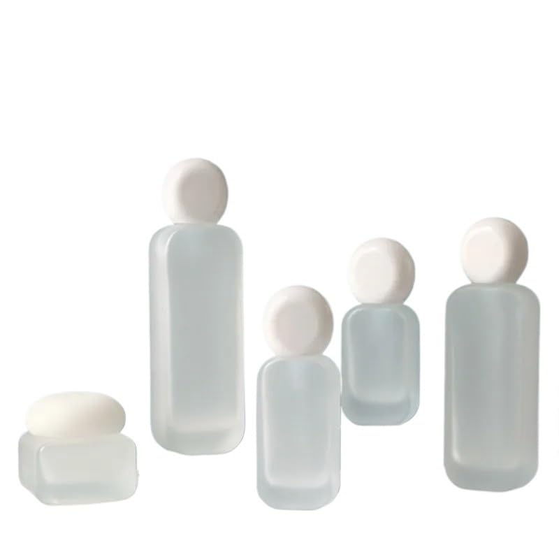 6-Piece Travel Bottle & Cream Jar Set for Toiletries