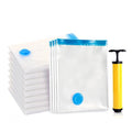 10-Pack Vacuum Storage Bags with Hand Pump for Clothes & Bedding