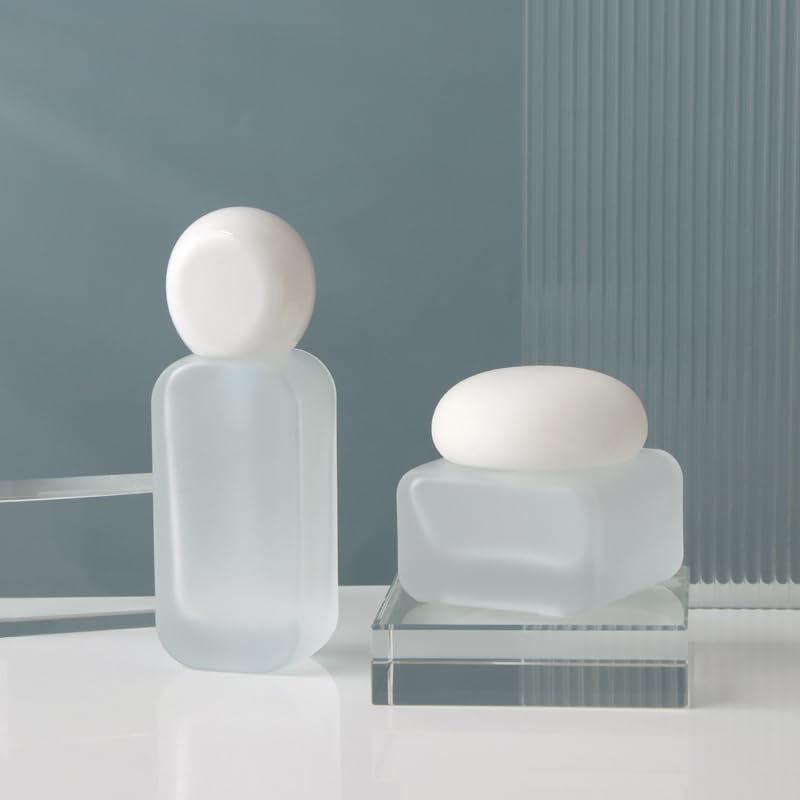 6-Piece Travel Bottle & Cream Jar Set for Toiletries