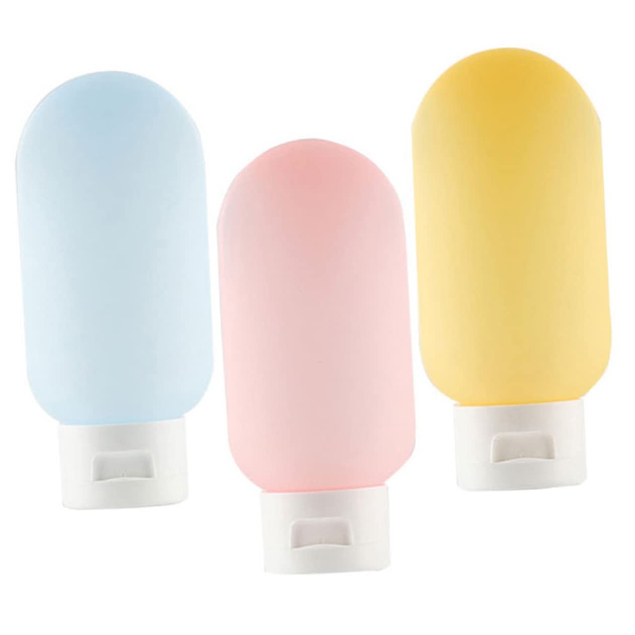 3-Piece Silicone Travel Bottles for Toiletries