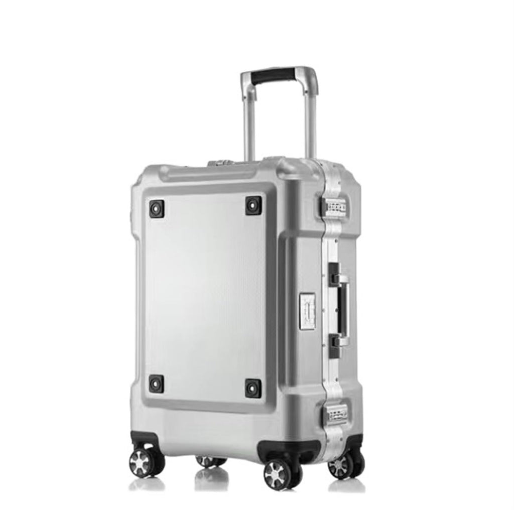 20" Aluminum Frame Hardshell Carry-On Suitcase with Combination Lock
