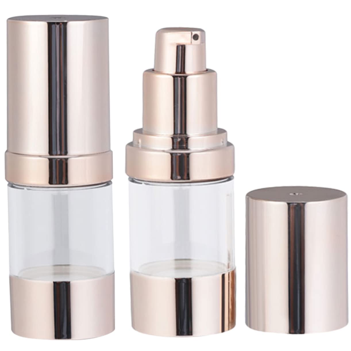 2-Piece Vacuum Lotion Travel Bottles for Cream & Toiletries