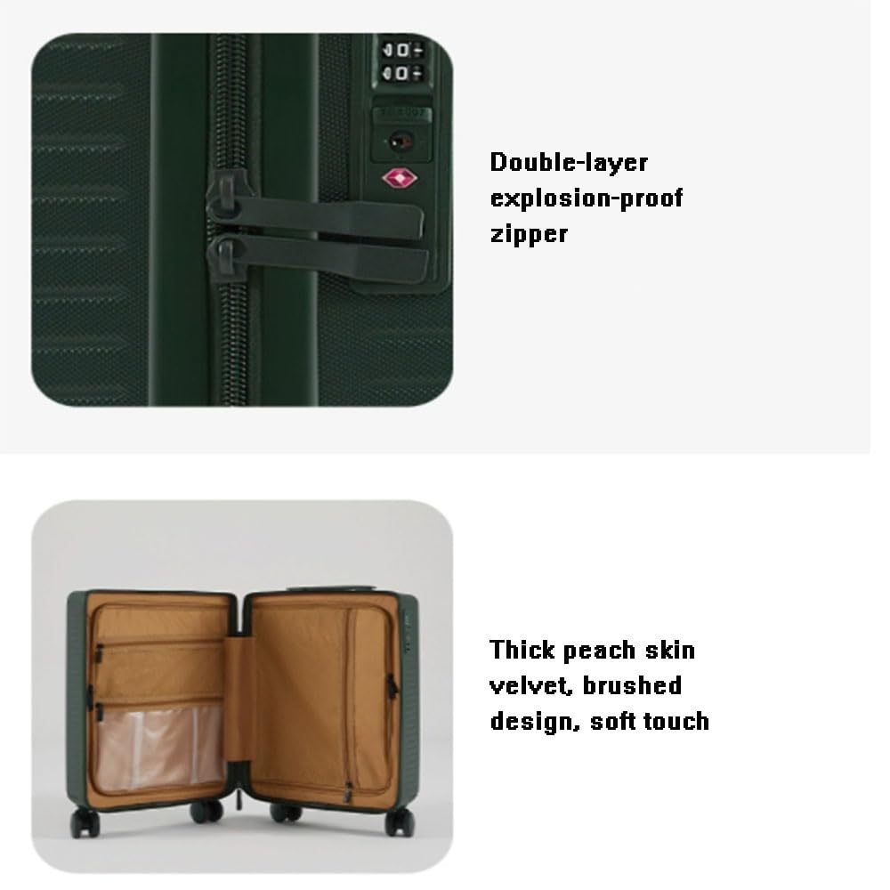Lightweight Multifunctional Suitcase with Silent Spinner Wheels