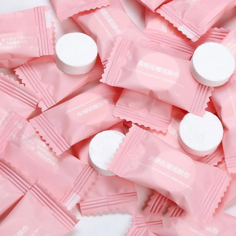 100% Cotton Compressed Disposable Face Towels