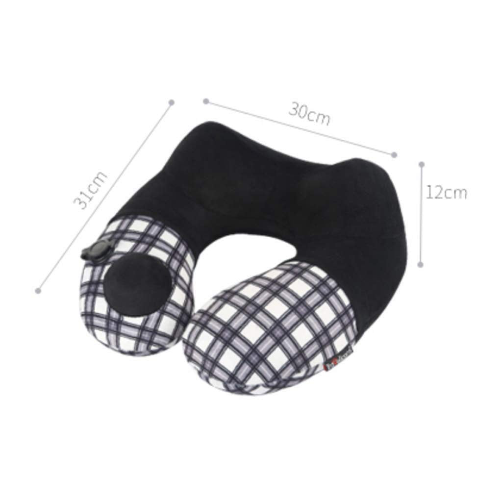Automatic Inflatable Travel Neck Pillow for Plane & Train