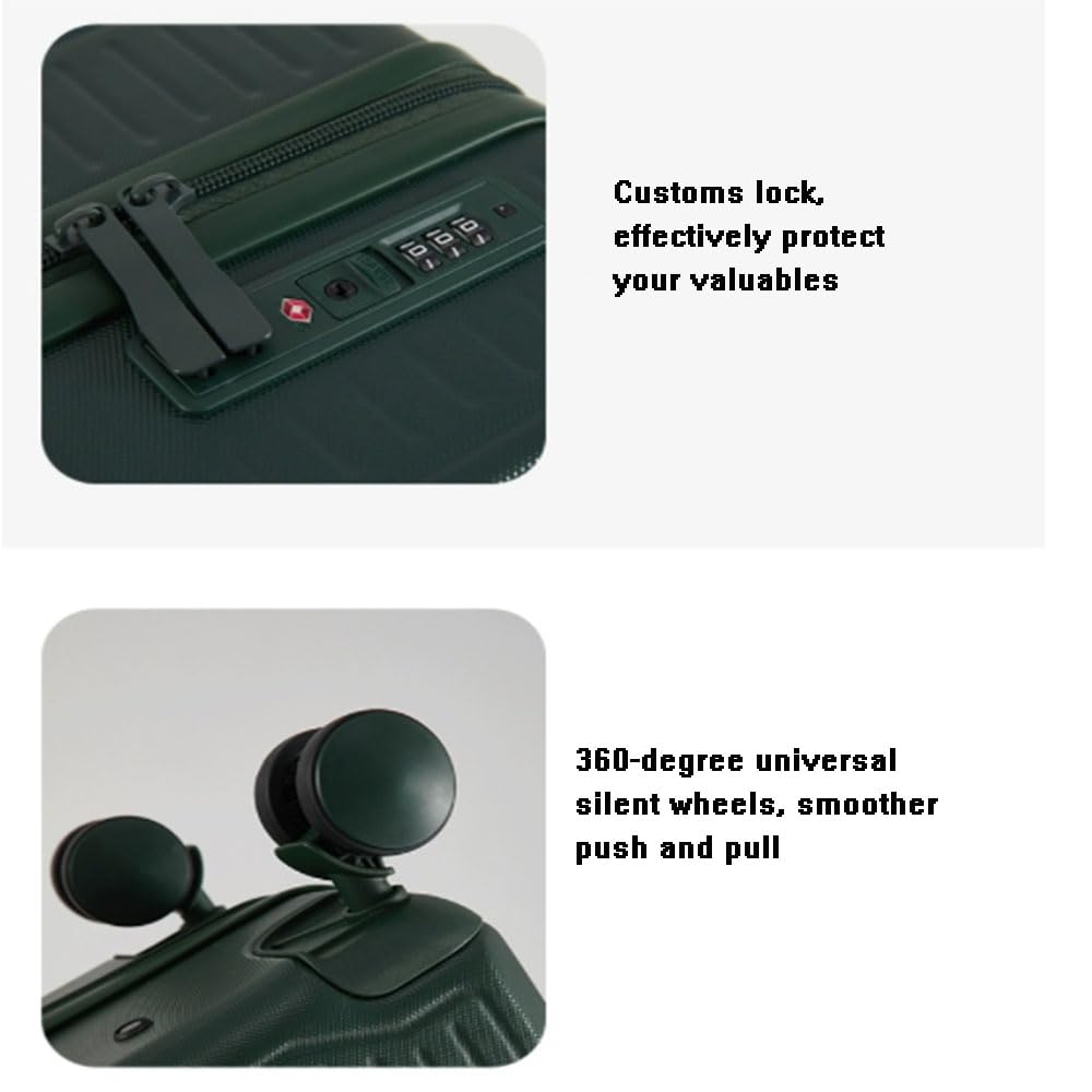 Lightweight Multifunctional Suitcase with Silent Spinner Wheels