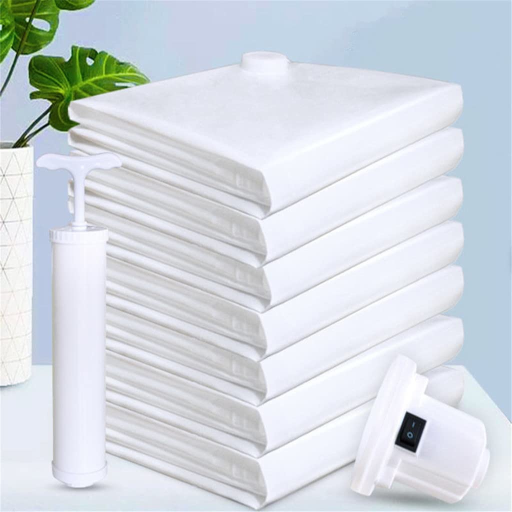 5-Pack Vacuum Storage Bags with Electric Air Pump 130 × 100 cm
