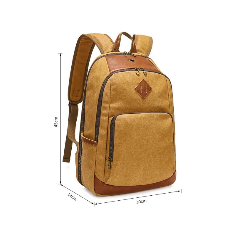 Vintage Canvas Laptop Backpack for Travel & Daily Commute