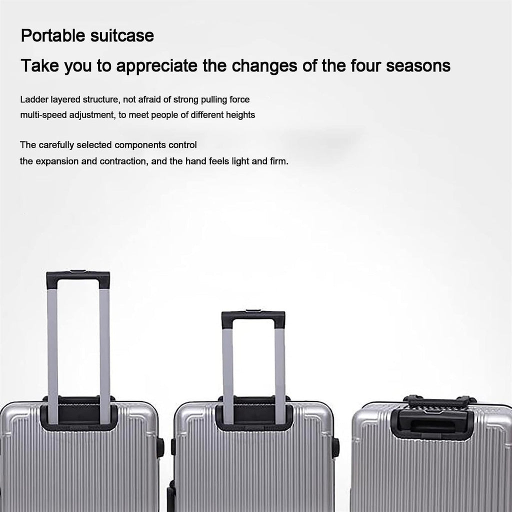24" Aluminum Frame Carry-On Suitcase with Combination Lock