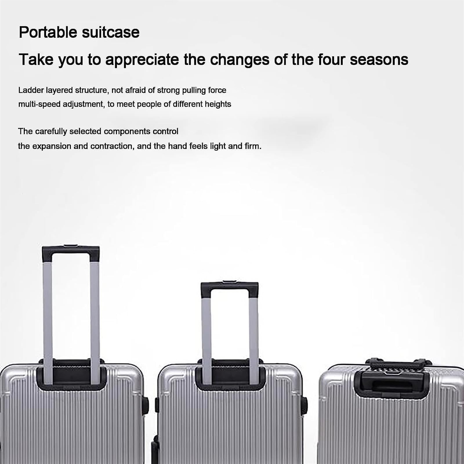 24" Aluminum Frame Carry-On Suitcase with Combination Lock