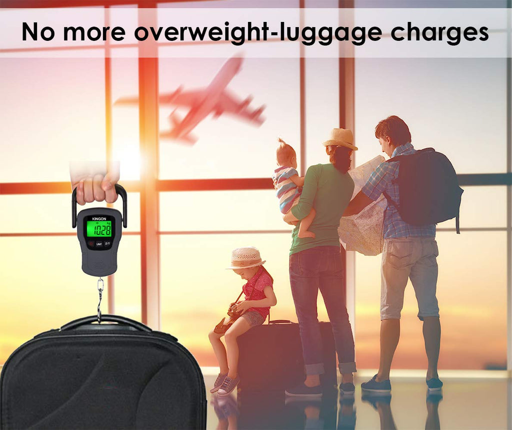Digital Hanging Luggage Scale with Backlit Display 110 lb / 50 kg