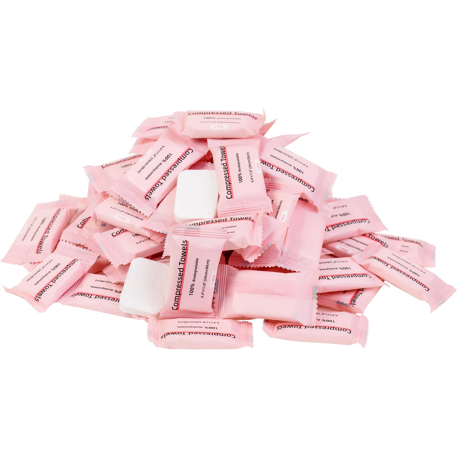 Compressed Disposable Travel Towels Individually Wrapped
