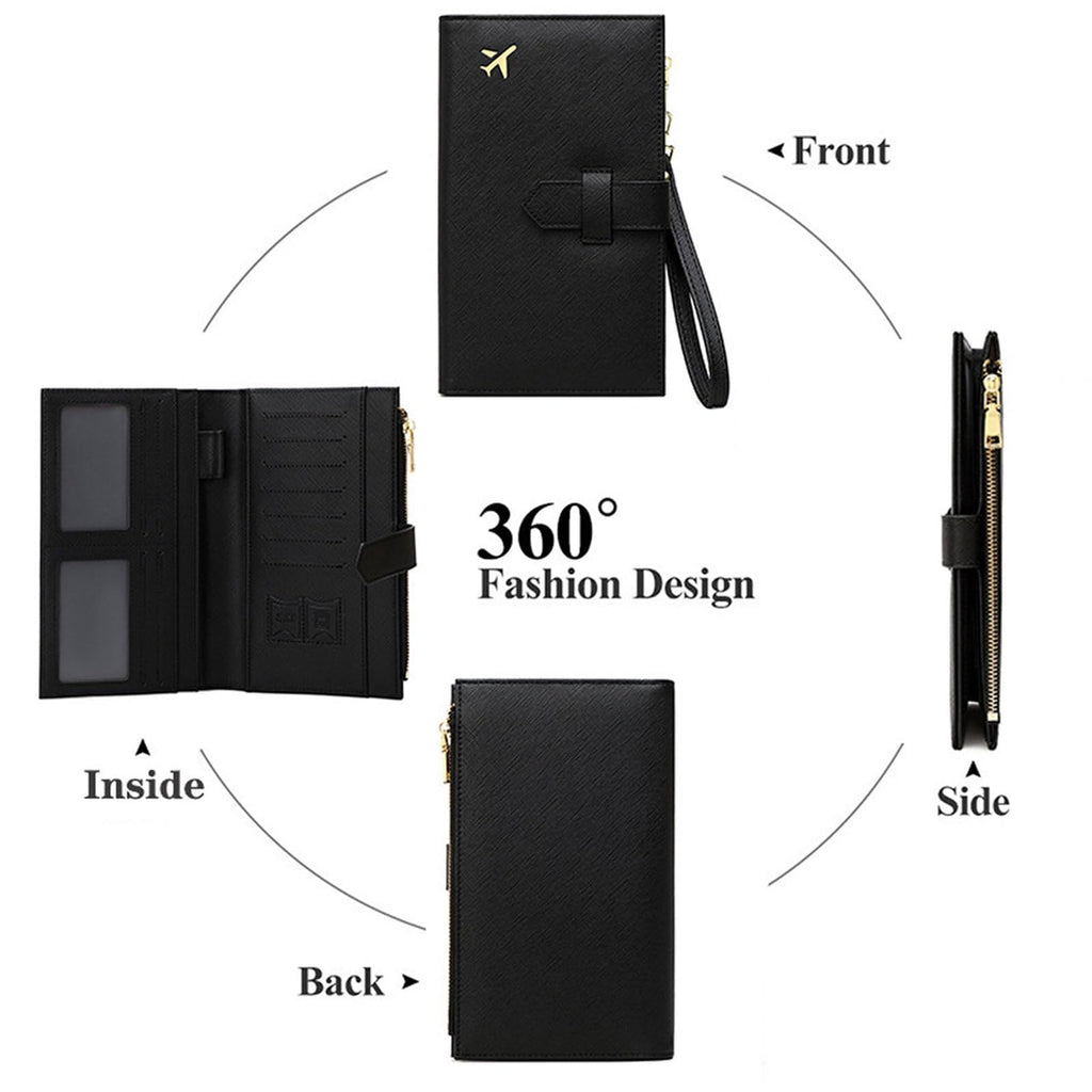 Waterproof RFID Passport & Document Organizer Wallet
