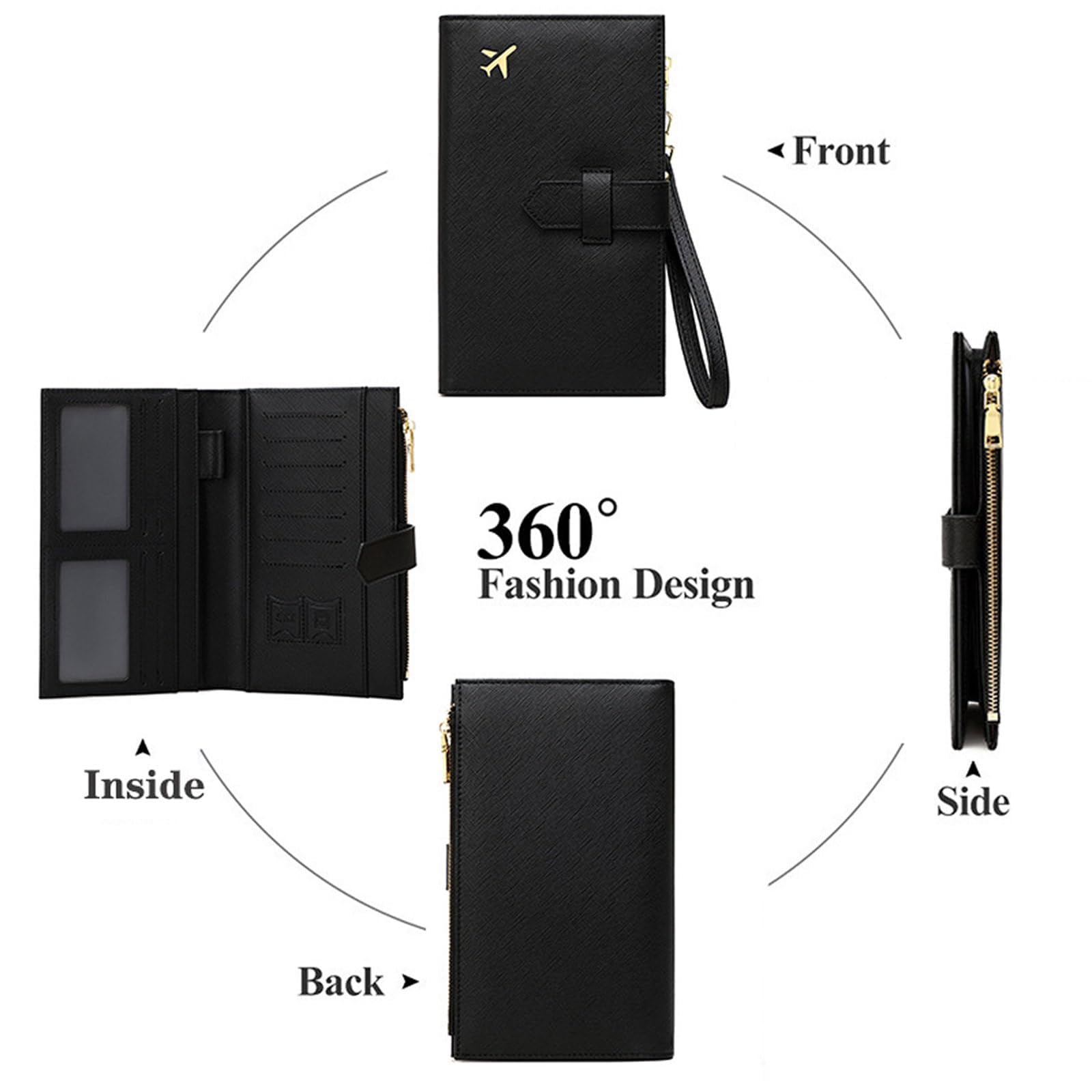Waterproof RFID Passport & Document Organizer Wallet
