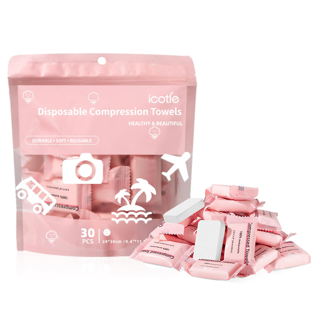 Compressed Disposable Travel Towels Individually Wrapped