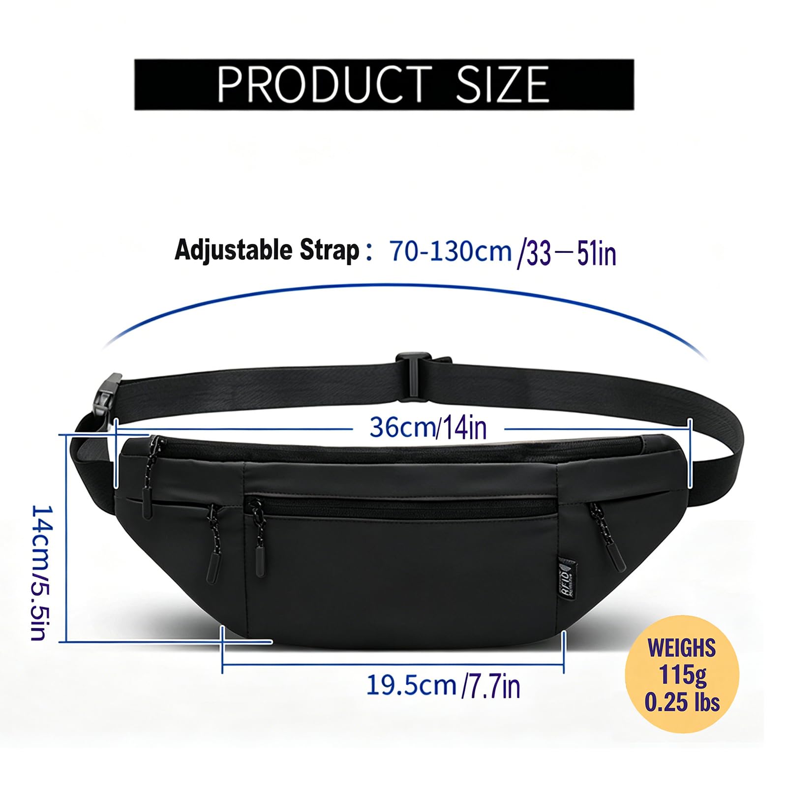 Money Belt for Travel RFID Blocking Passport Holder