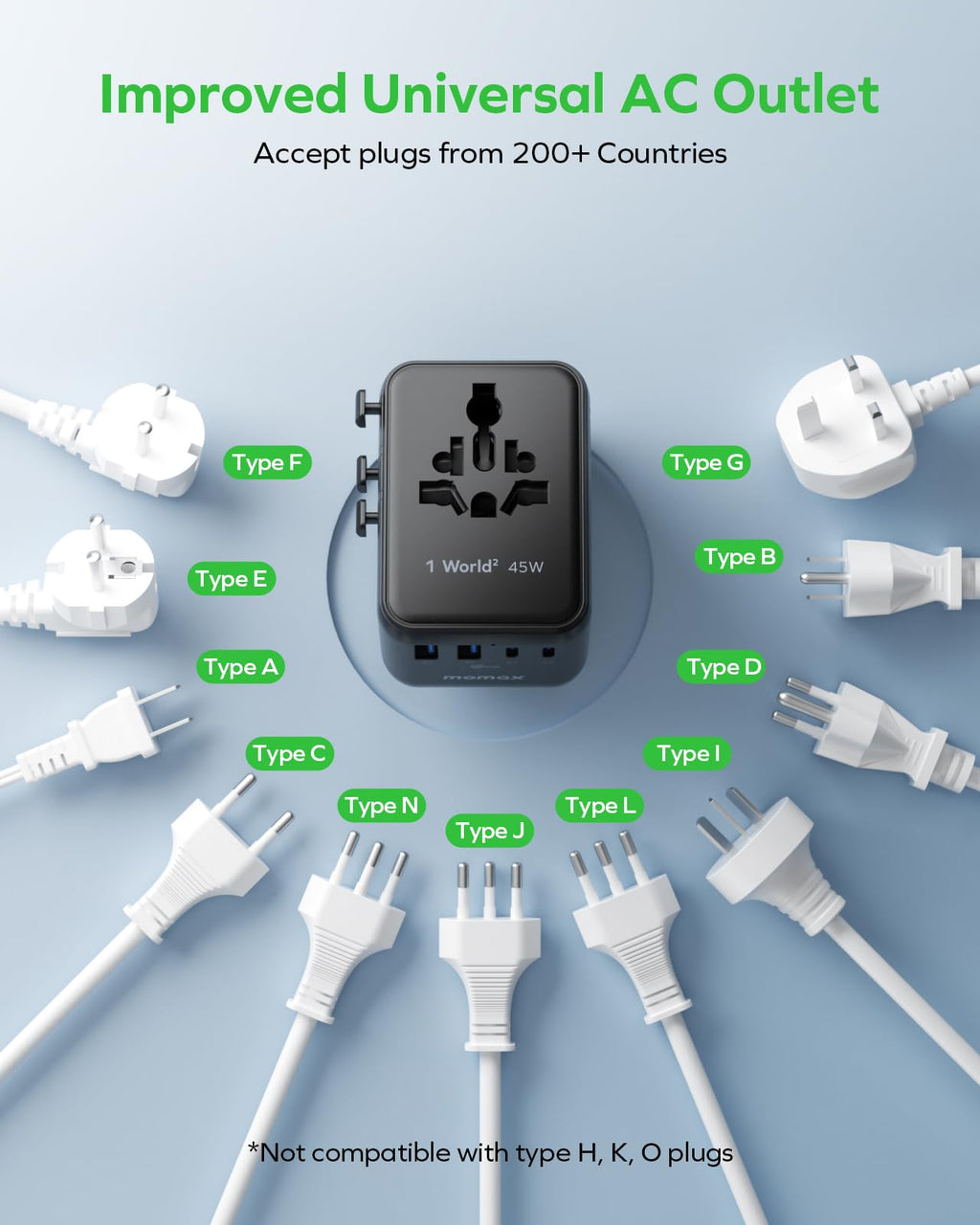 MOMAX Universal Travel Adapter