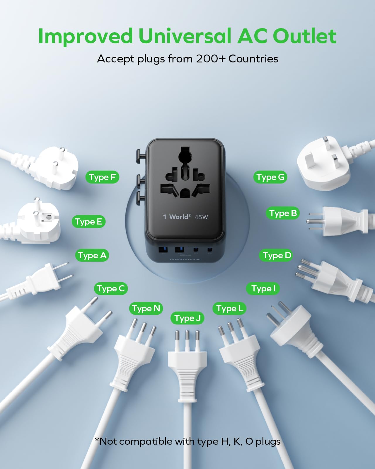 MOMAX Universal Travel Adapter