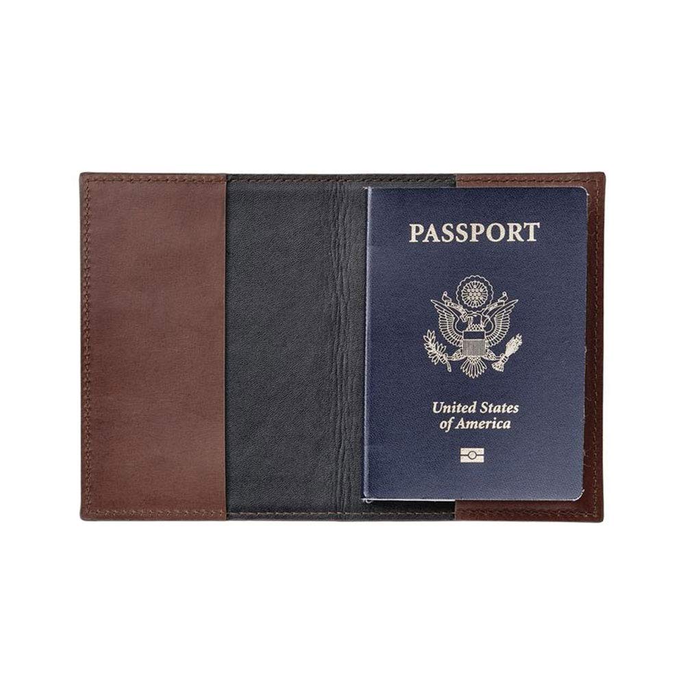 Brown Leather Passport Holder