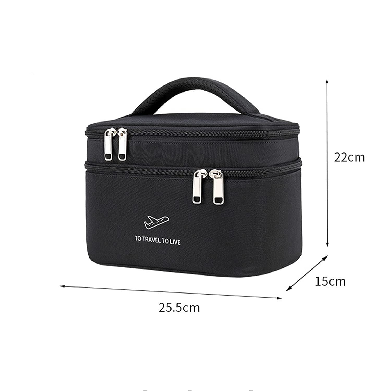 Hanging Water-Resistant Travel Toiletry Bag with Hook