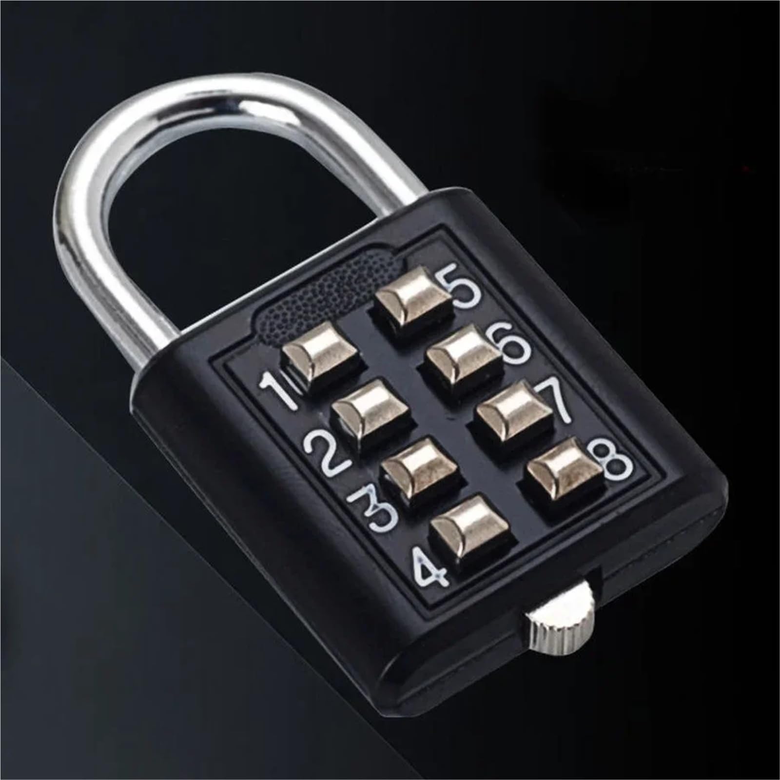 8-Digit Combination Luggage Padlock with Zinc Alloy Body