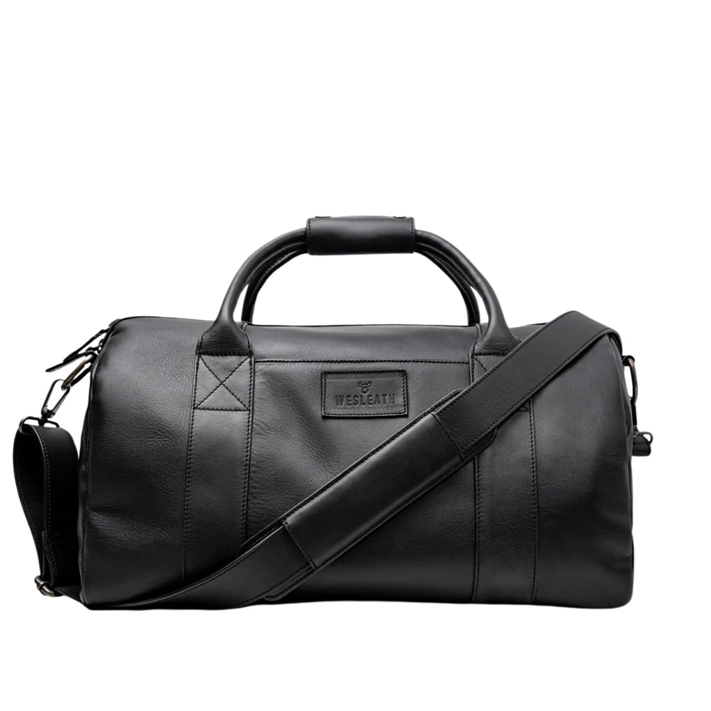 Full-Grain Leather Travel Duffel Bag for Weekend & Gym