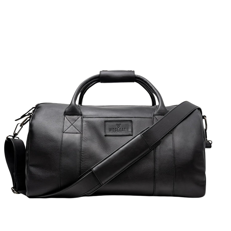 Full-Grain Leather Travel Duffel Bag for Weekend & Gym