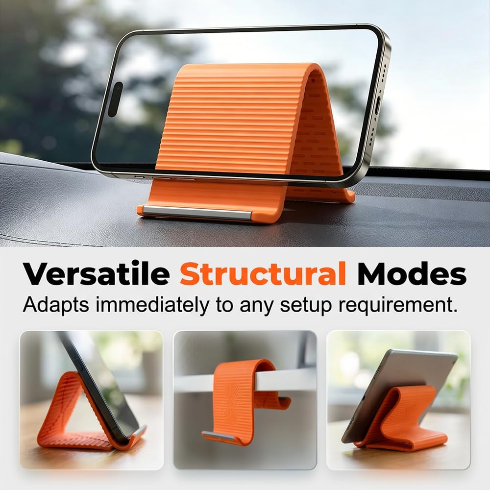 Flexible Foldable Phone Stand for Desk & Travel