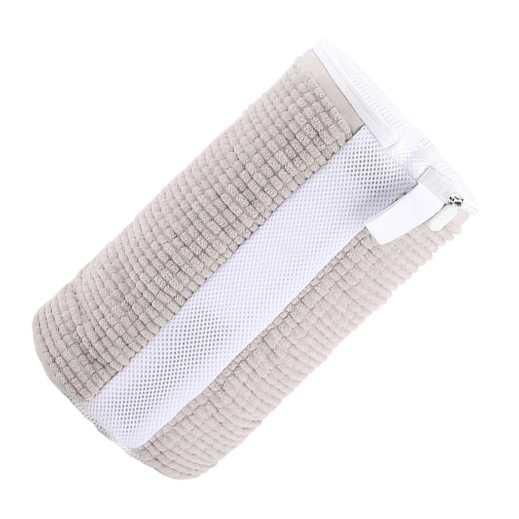 Chenille Shoe Laundry Bag with Side Zipper for Washing Machine