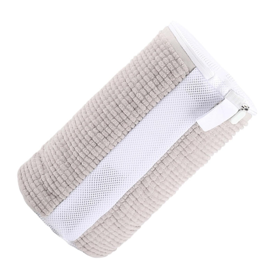 Chenille Shoe Laundry Bag with Side Zipper for Washing Machine