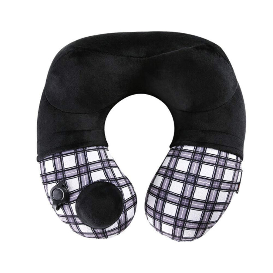 Automatic Inflatable Travel Neck Pillow for Plane & Train
