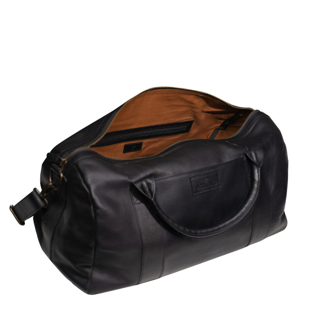 Full-Grain Leather Travel Duffel Bag for Weekend & Gym