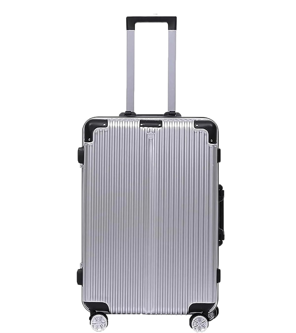24" Aluminum Frame Carry-On Suitcase with Combination Lock
