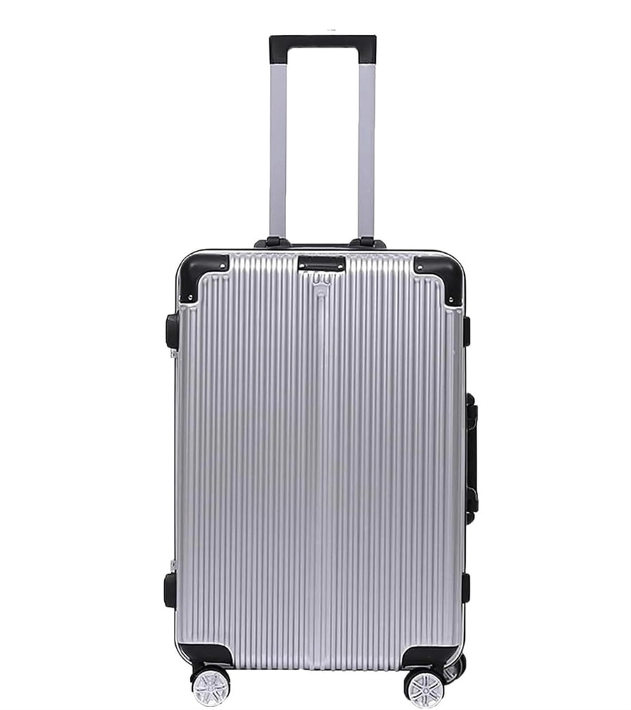 24" Aluminum Frame Carry-On Suitcase with Combination Lock