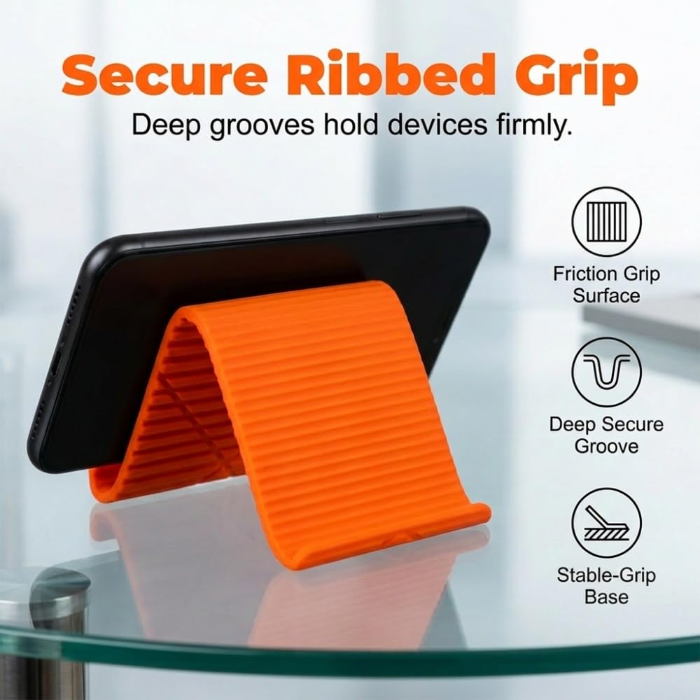Flexible Foldable Phone Stand for Desk & Travel