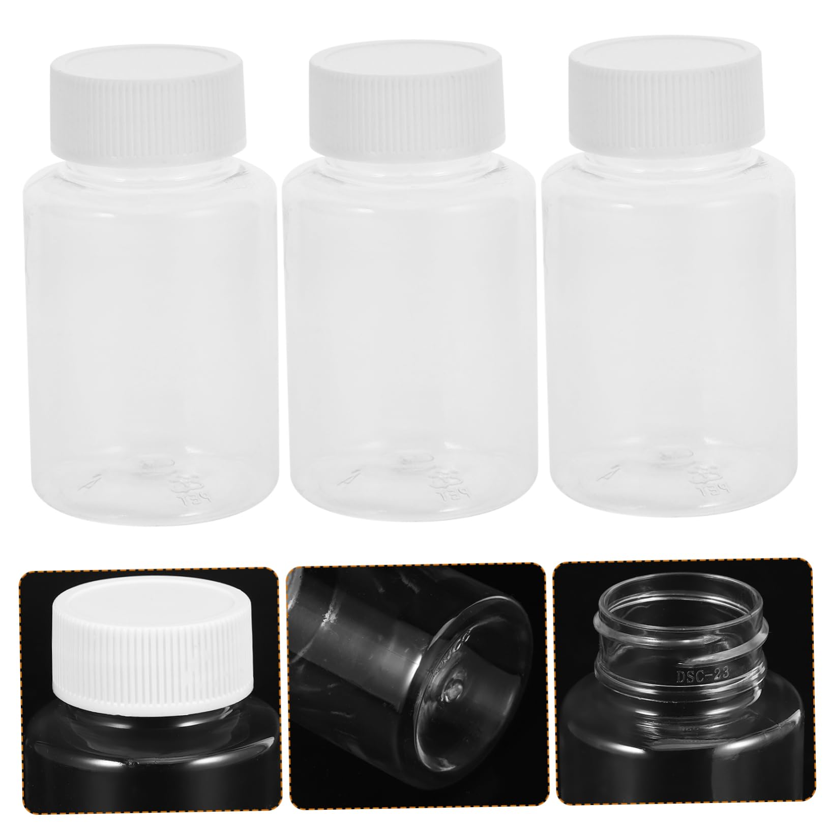 Small Travel Storage Bottles with Secure Caps