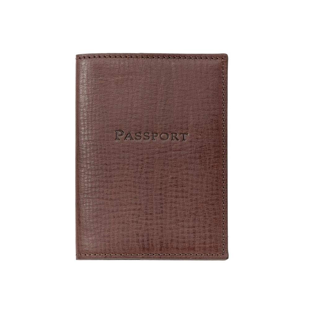 Brown Leather Passport Holder