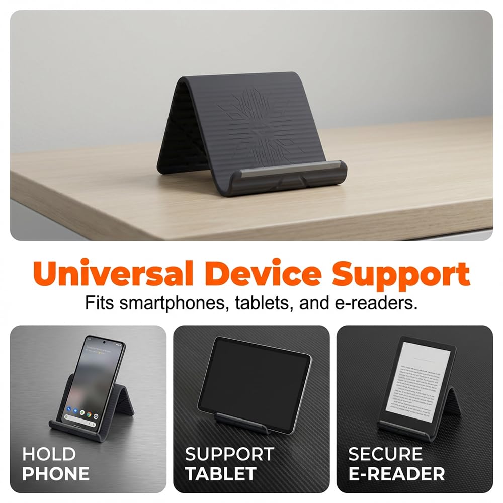 Flexible Foldable Phone Stand for Desk & Travel