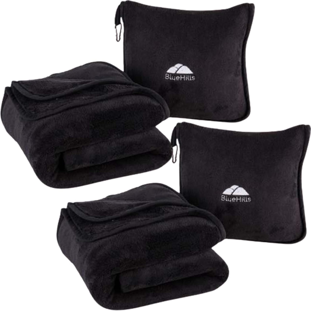 Premium Travel Blanket & Pillow Set with Carry Bag