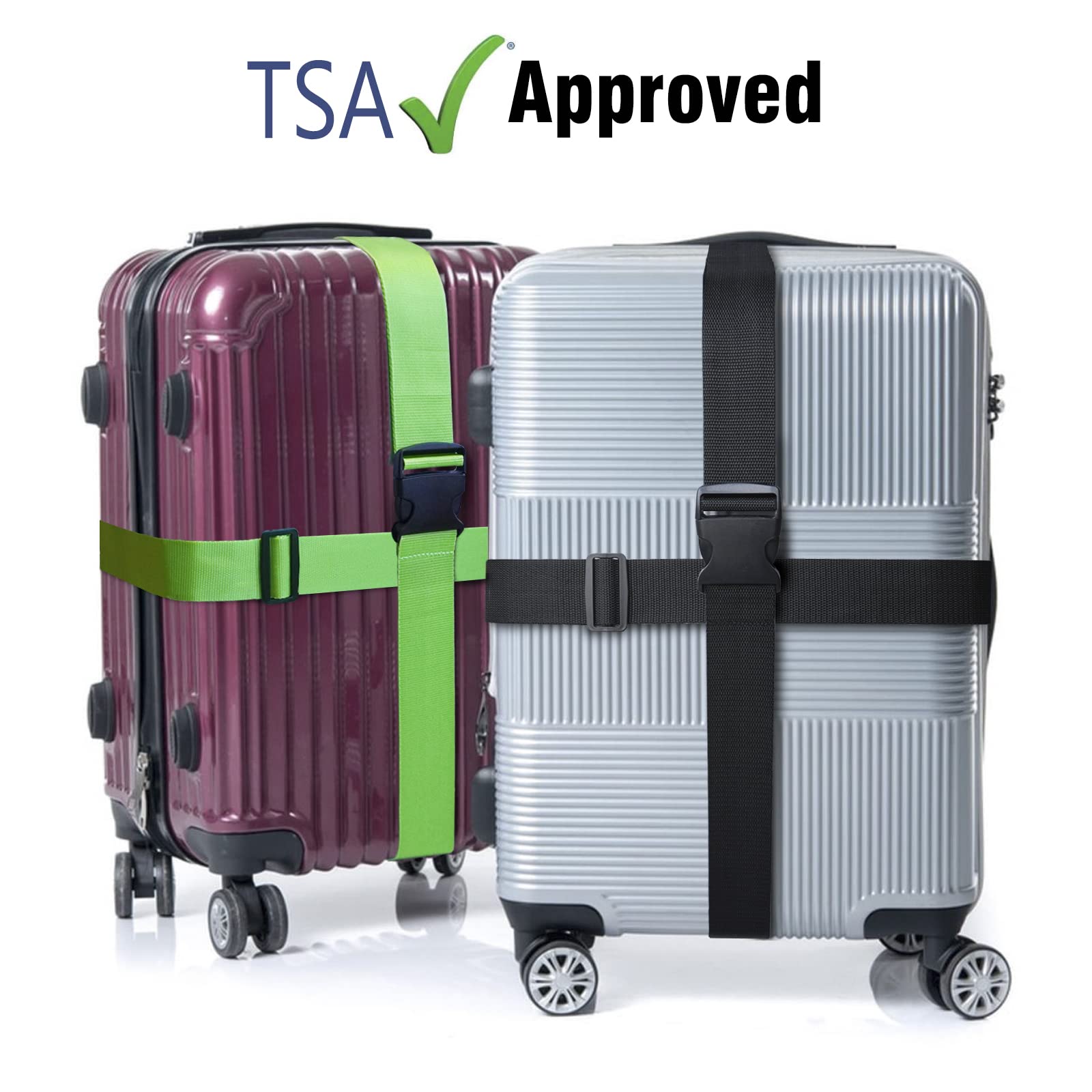 78" Adjustable Luggage Strap for Suitcases