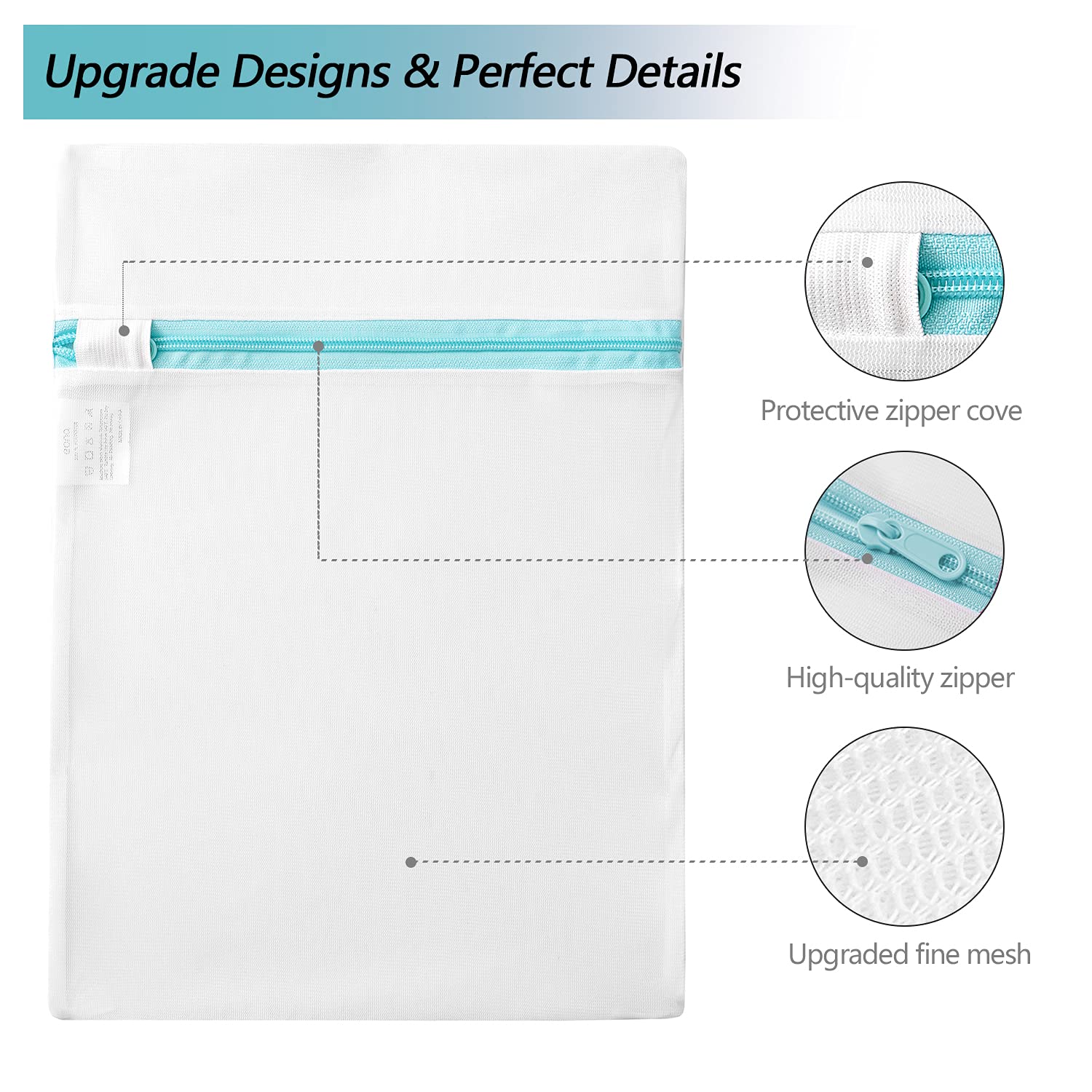 5-Piece Reusable Mesh Laundry Bags for Delicates & Shoes