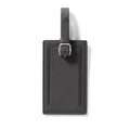 Leather Luggage Tag with Privacy Flap & Adjustable Strap