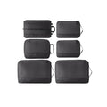 6-Piece Compression Packing Cubes Set with Water-Resistant Fabric