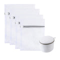 5-Piece Mesh Laundry Bags with Zipper for Delicates & Shoes