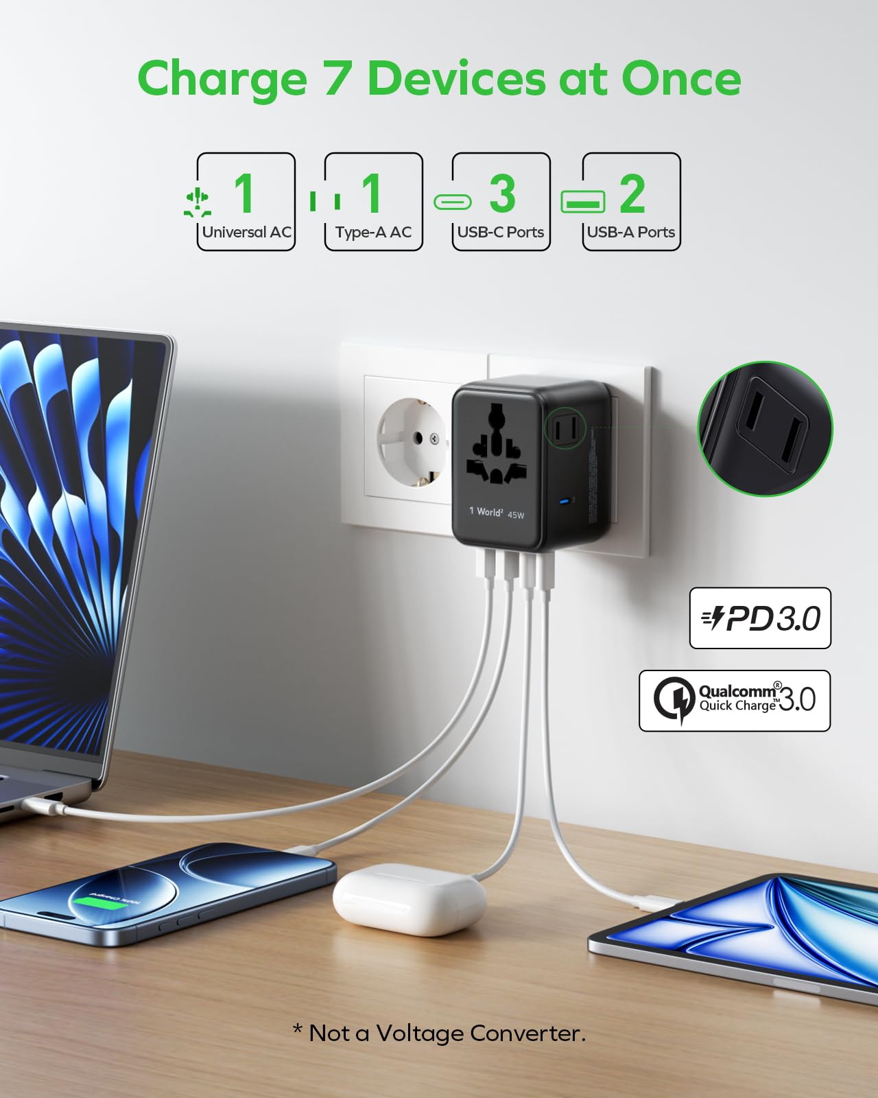 MOMAX Universal Travel Adapter