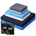 Batiyeer 2 Set Microfiber Quick Dry Travel Towel, 3 Sizes Ultra Absorbent Camping Towels with Mesh Storage Bags, Lightweight Odor Resistant Gym Beach Towel for Swimming Backpacking