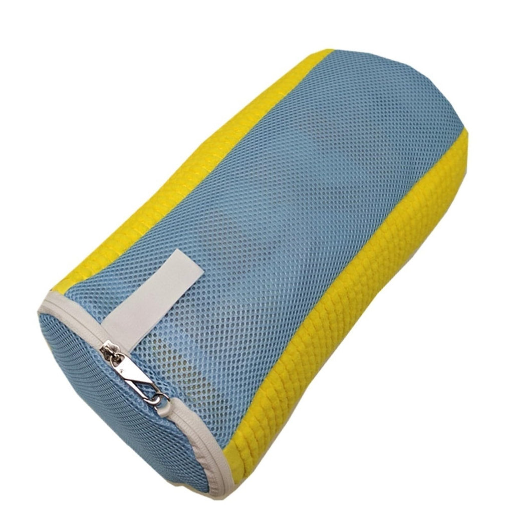 Chenille Shoe Laundry Bag with Side Zipper for Washing Machine