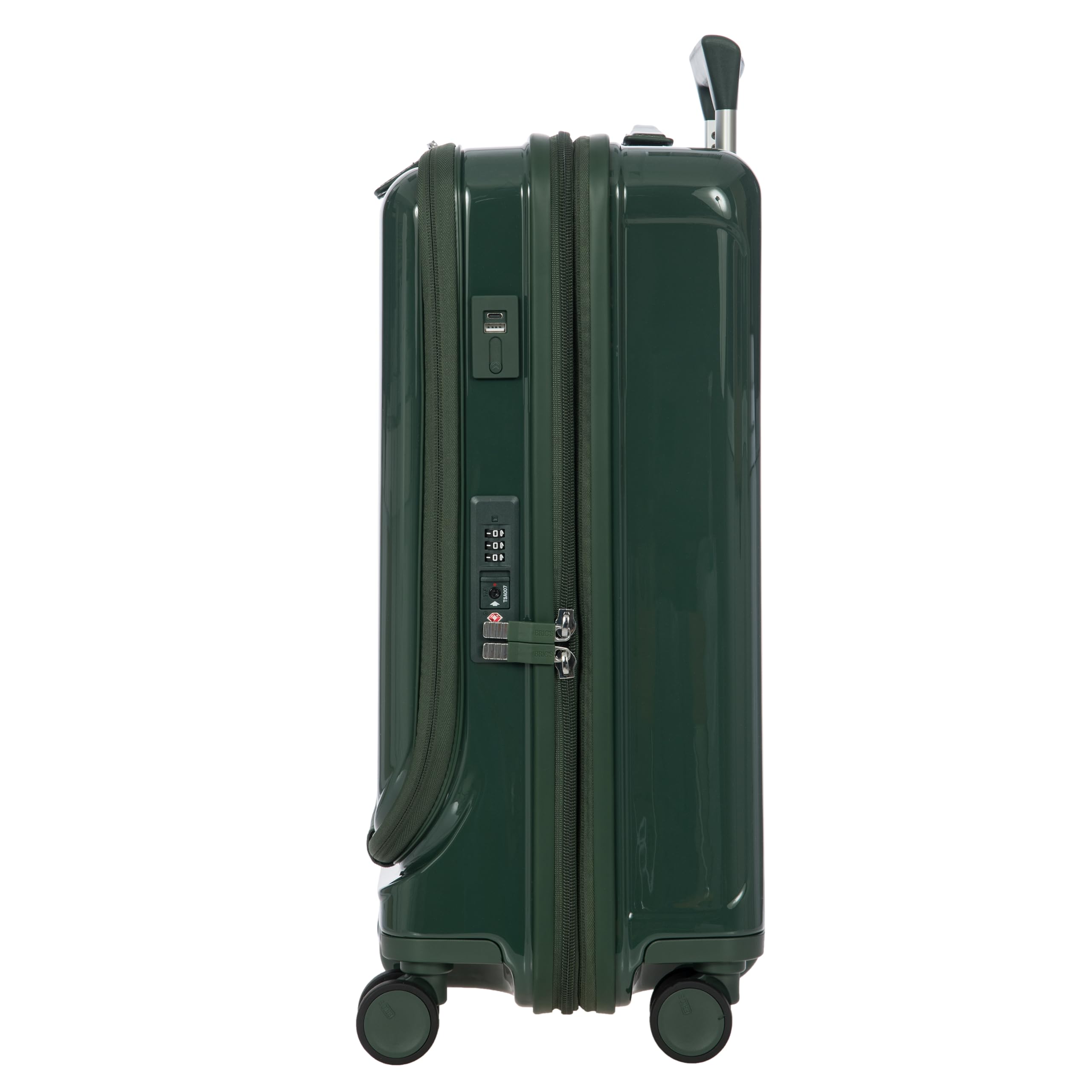 Carry-On Spinner Suitcase with USB Port and TSA Lock