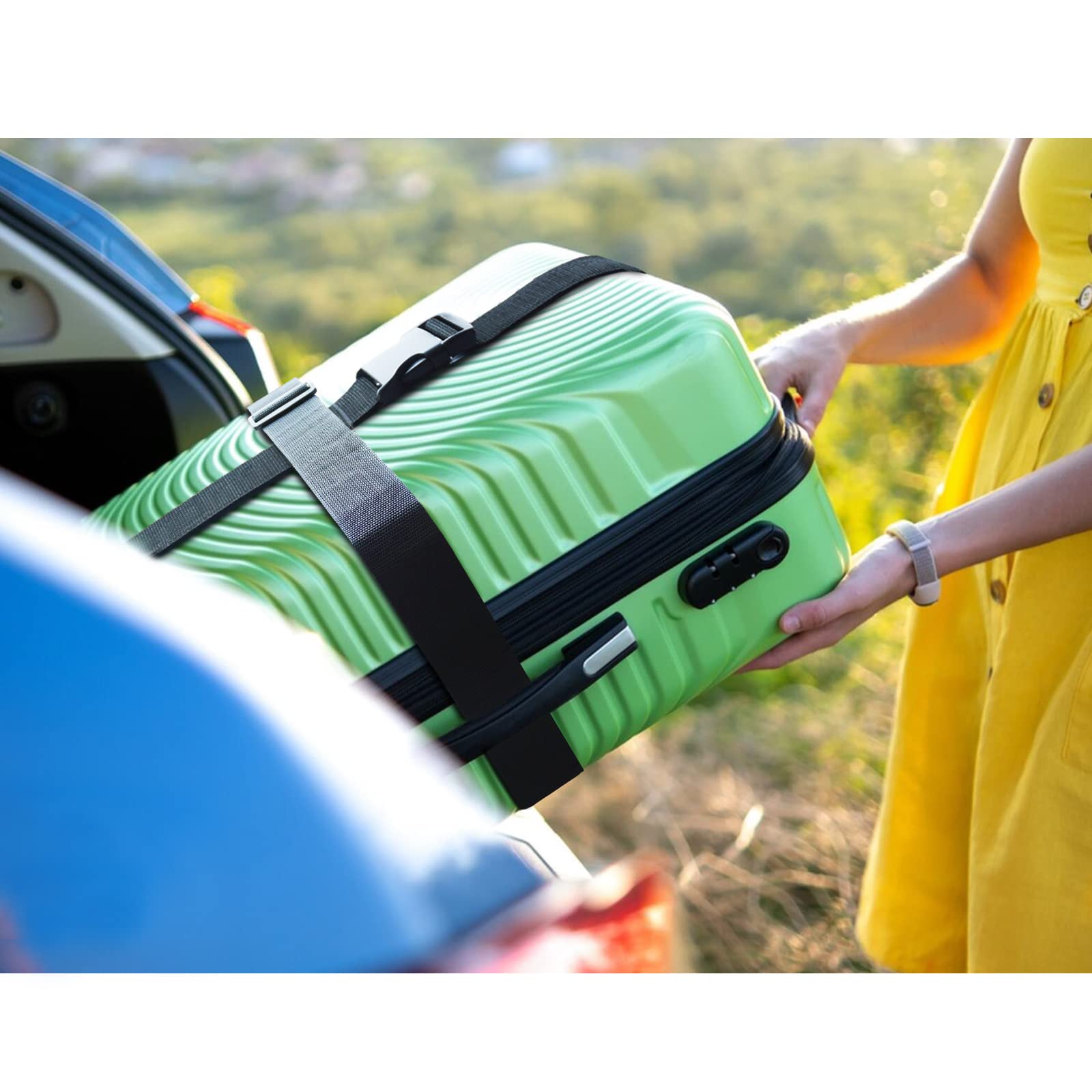 78" Adjustable Luggage Strap for Suitcases