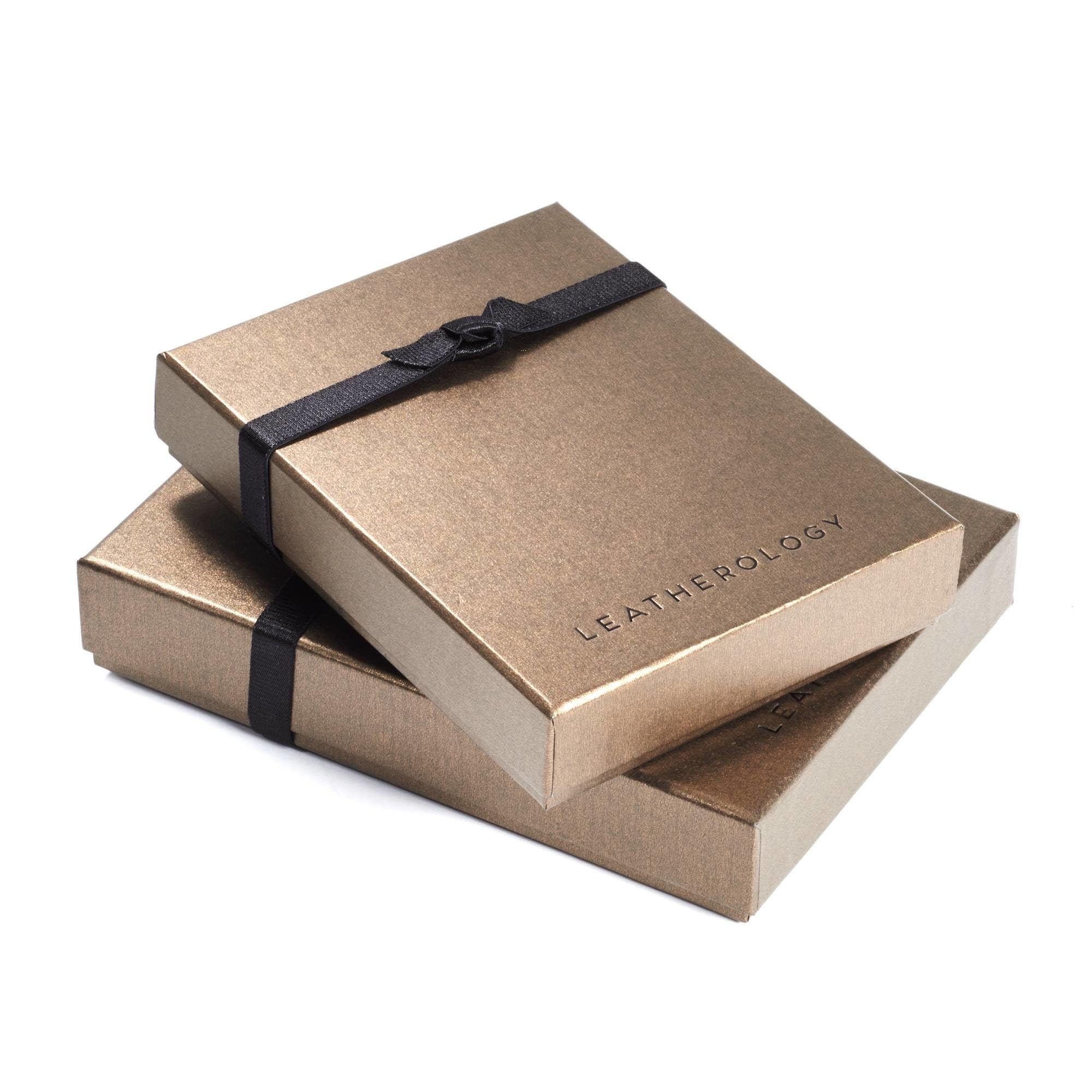 Full-Grain Leather Luggage Tag with Privacy Sleeve
